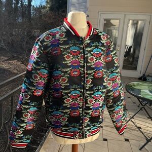 Men’s Floral Embroidered Jacket - Size 40